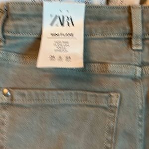 Zara Mini Flare 34 /2 sage jeans